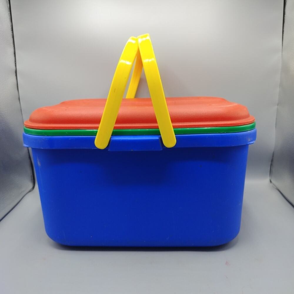 Vintage Eagle Craftstor Craft Sewing Storage Container 80's Creativity